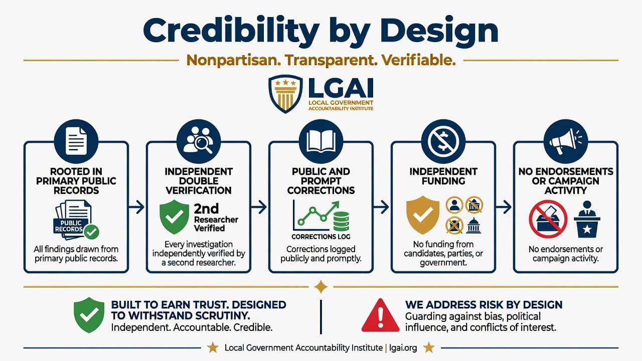 LGAI Credibility by Design - Nonpartisan. Transparent. Verifiable.